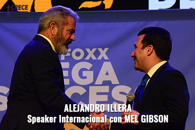 Alejandro Illera con Mel Gibson